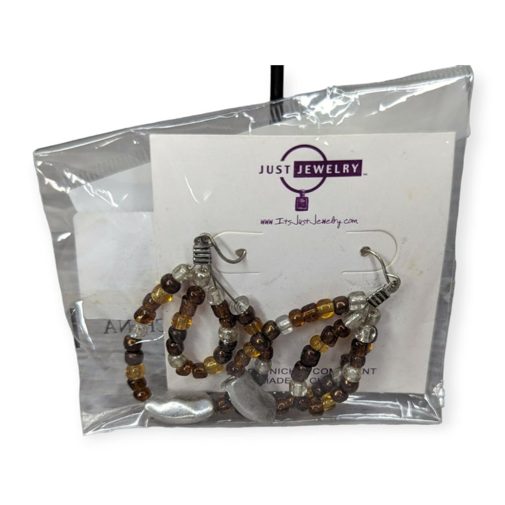 Just Jewelry Beaded Drop Earrings